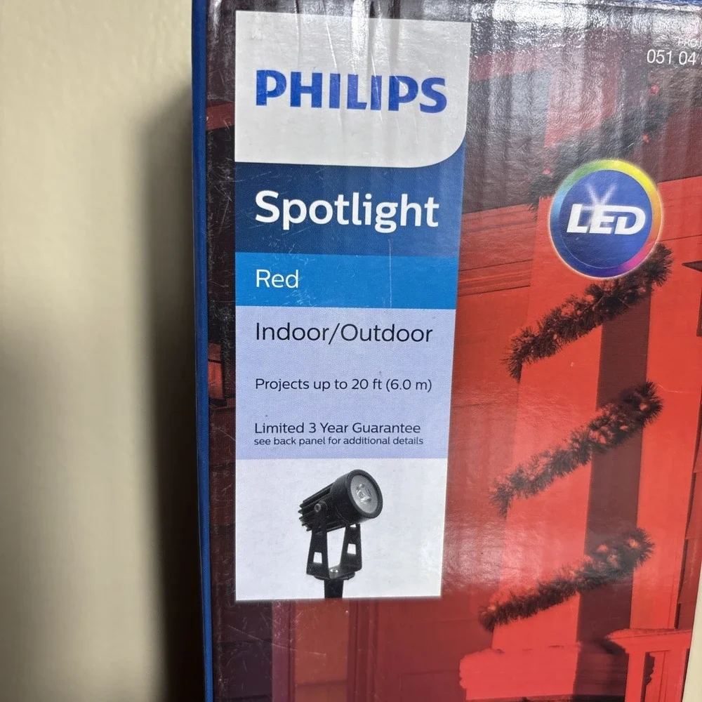 Philips Red Spotlight Indoor/Outdoor Projects Up To 20 ft